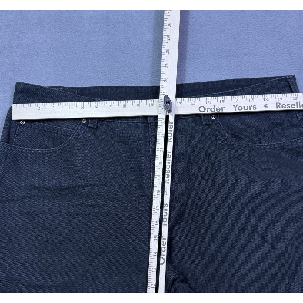 Duluth Trading Pants Mens 40x30 Black Bonded Canvas Workwear Garage Normcore - Picture 3 of 6